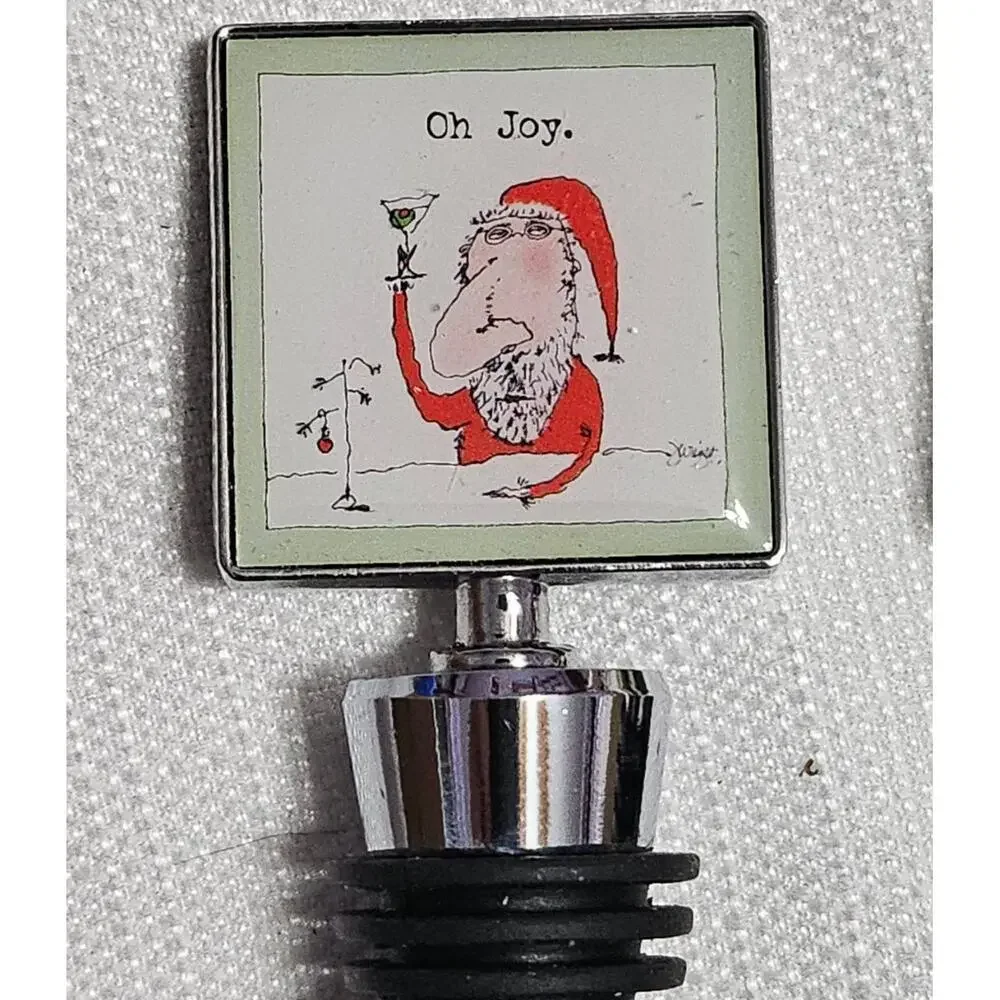 Murray‎ Square Top Holliday Graphic Designs Wine Bottle Stoppers Metal Pop Art